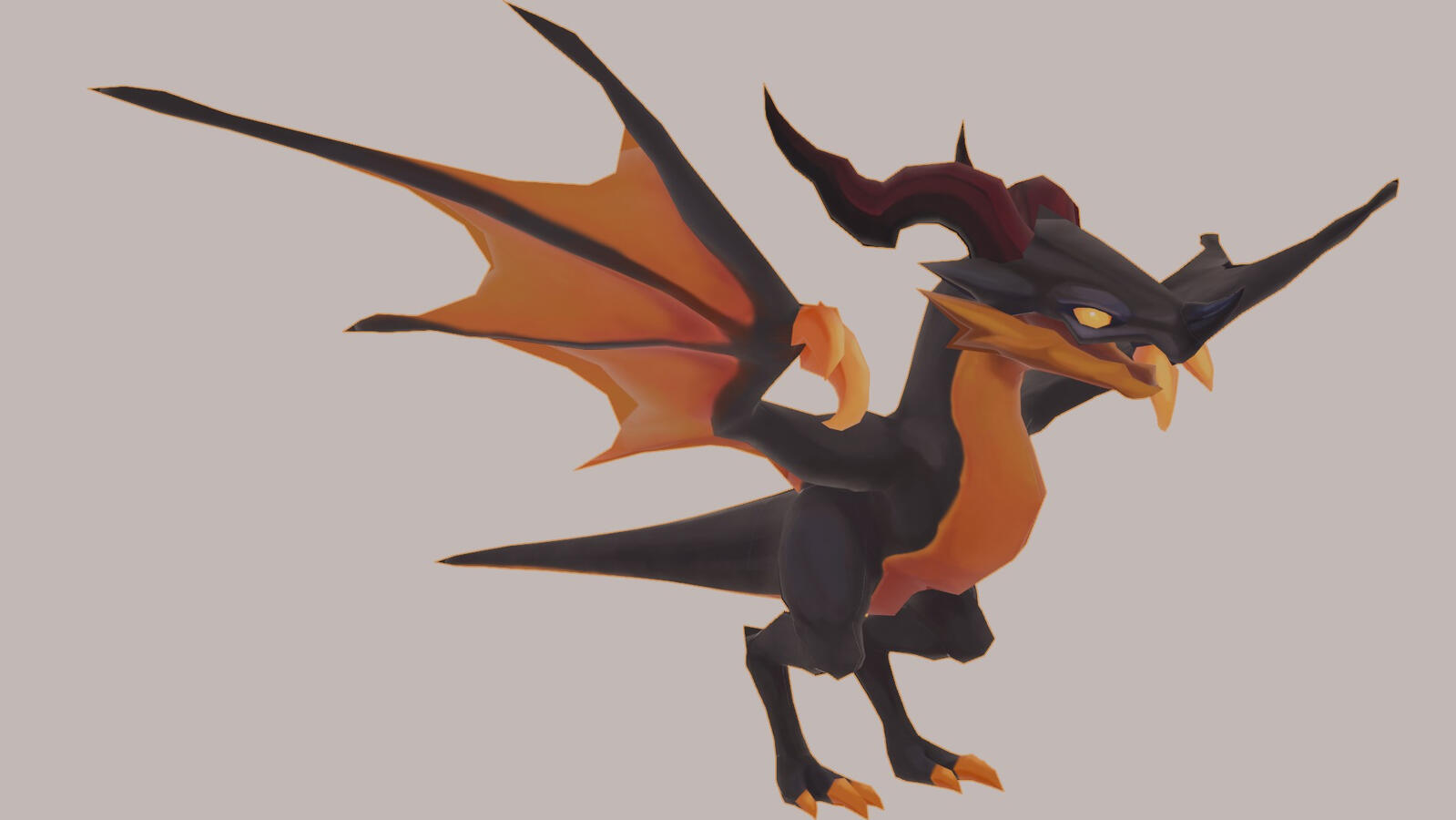 Hand Painted Dragon Model