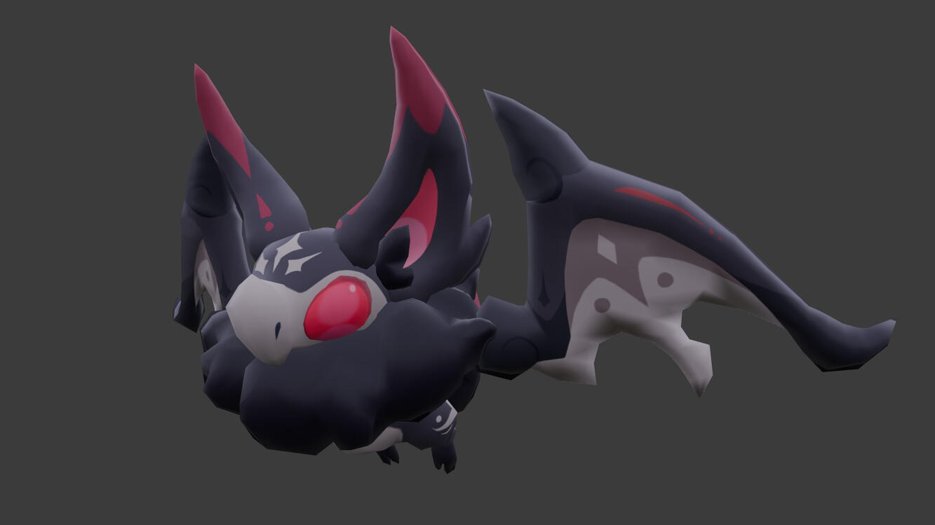 Hand Painted Bat Model