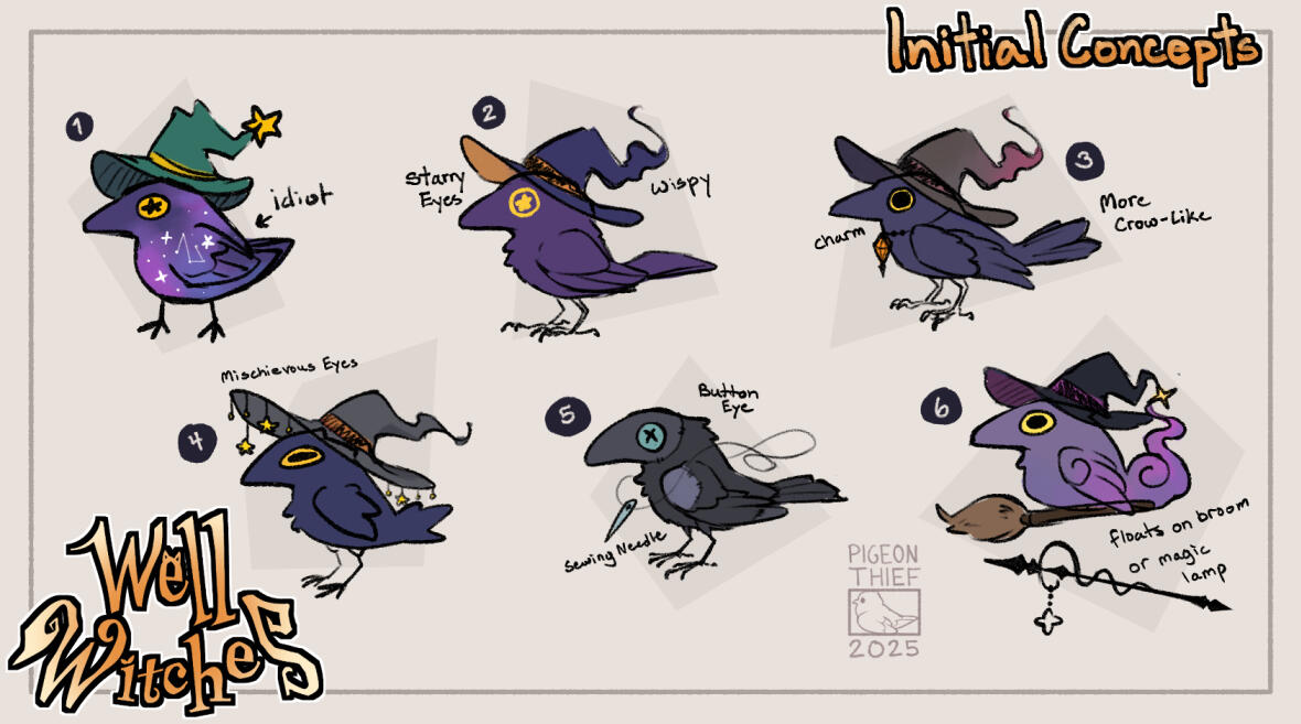 Well Witches Early Concepts